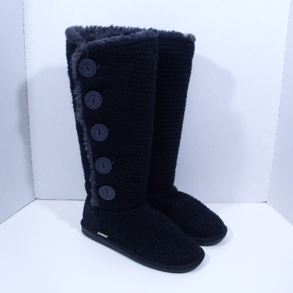 muk luks a la mode sweater boots
